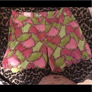Cute Crown and Ivy Scalloped Shorts 14W
